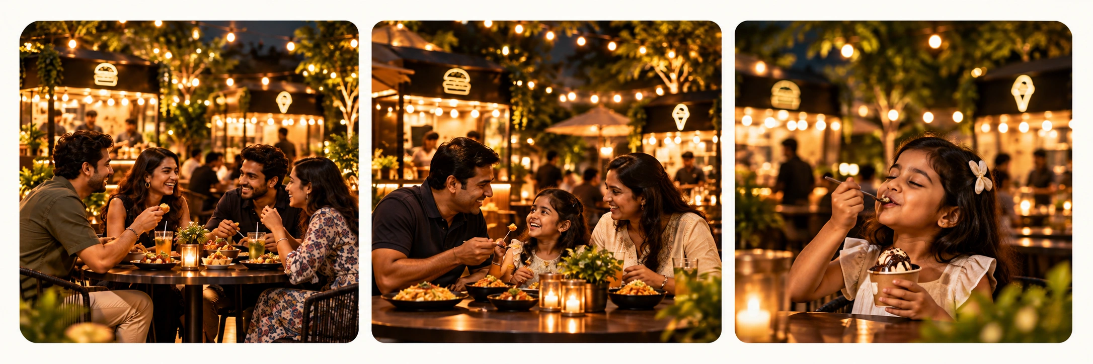 Family sharing food and memorable moments at Milbaitho