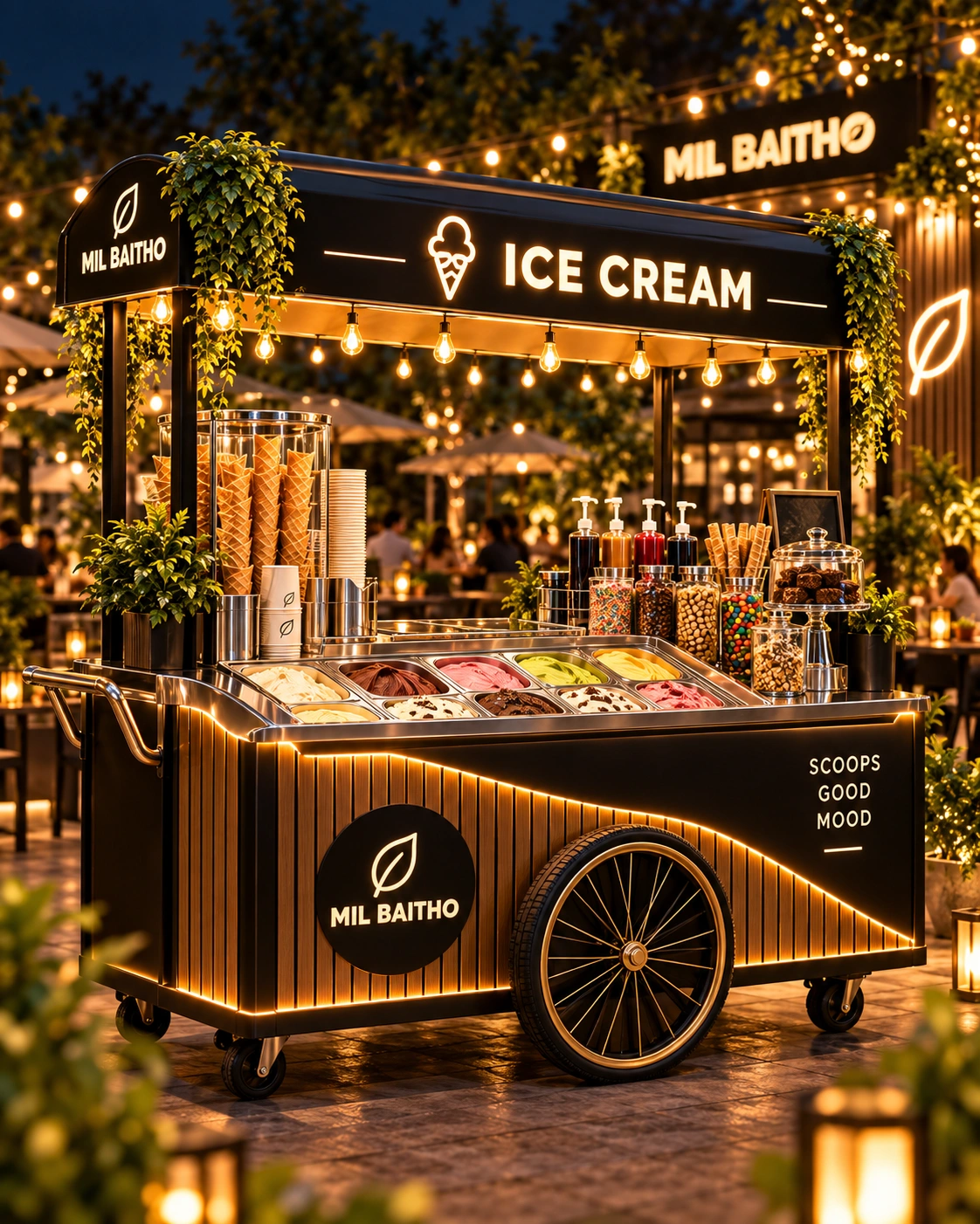 Milbaitho ice cream and dessert cart