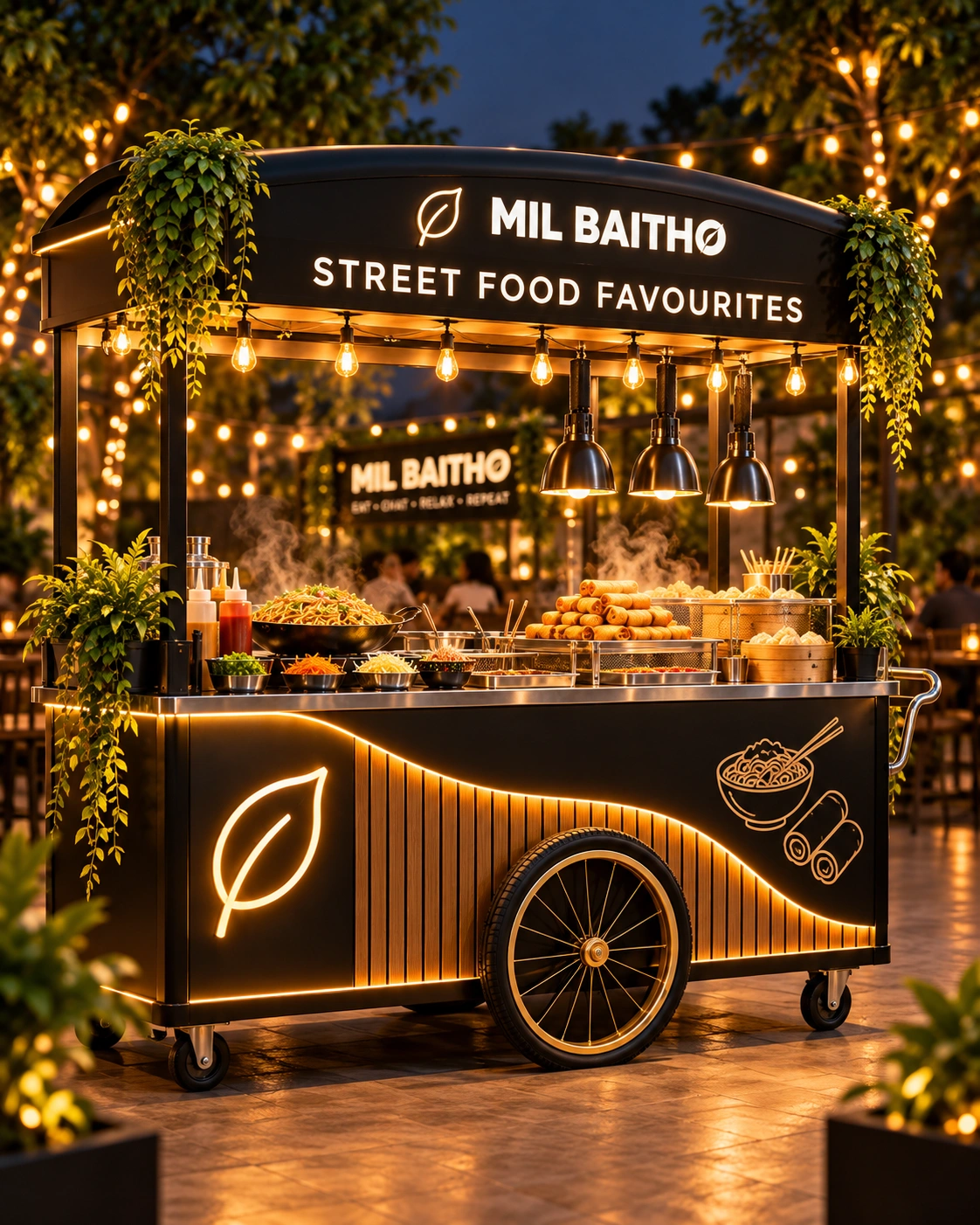 Milbaitho street food favourites cart
