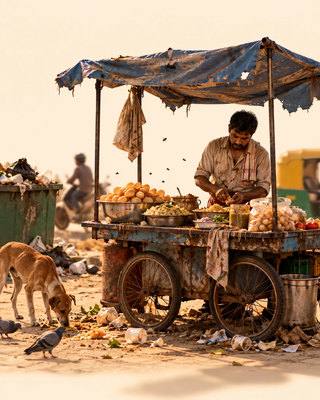 Hygiene challenges at traditional street food stalls